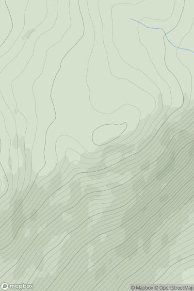 Thumbnail image for Creag Loisgte [Glen Tromie to Glen Tilt] showing contour plot for surrounding peak